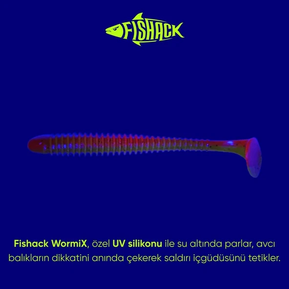 Silikon Kurt Yem - 4,2g 105mm - Turna/Levrek Silikonu - 1 Adet - Turuncu/Sarı - Karides Kokulu - Resim 2