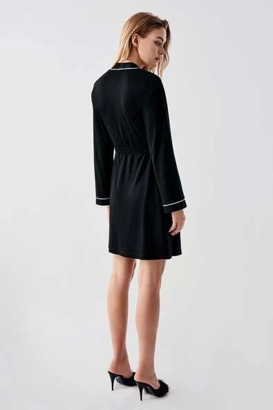 Freshness 324 Kadın 4'Lü Sabahlıklı Şorlu Pijama Takımı - 5