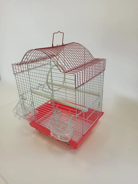 Eurogold 1103A Kuş Kafesi 30x23x39 cm Kırmızı Kanarya Muhabbet Kuşu için - 2