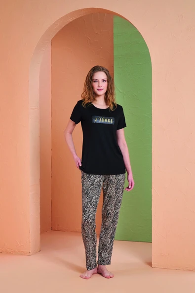 PJS 27036 Kadın Kısa Kol Pijama Takımı - 2