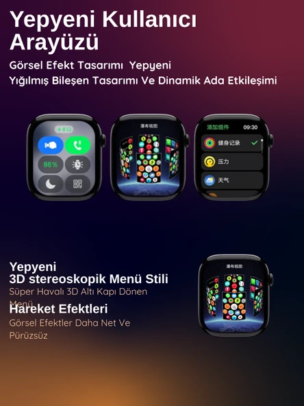 Watch HK11 PROMAX GOLD Akıllı Saat Sesli Görüşme Yapay Zeka Destekli iPhone Android Uyumlu 8-9-10 - 4