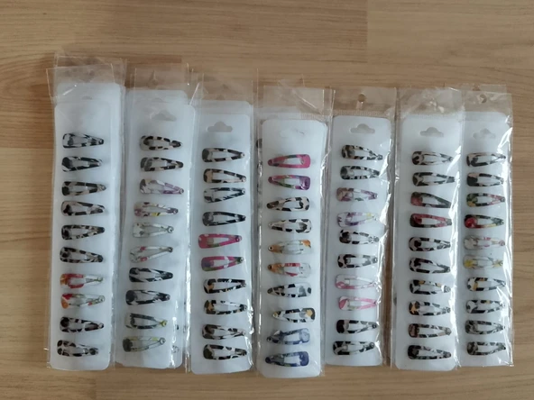 Kız Bebek ve Çocuk Küçük 10LU Çıtçıt Toka - 2