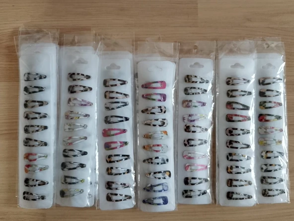 Kız Bebek ve Çocuk Küçük 10LU Çıtçıt Toka