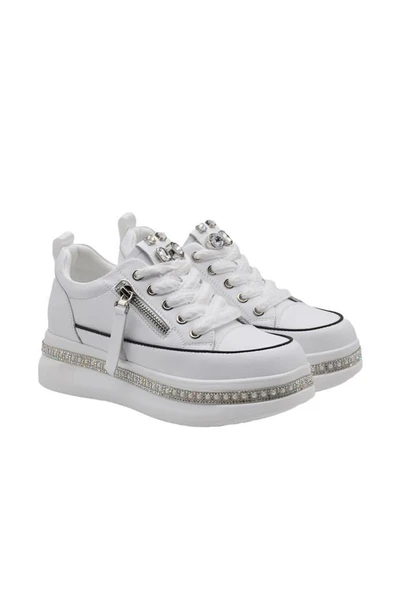 GUJA 25Y423-4 GİZLİ DOLGU TAŞ SARGILI KADIN SNEAKER AYAKKABI - Resim 5