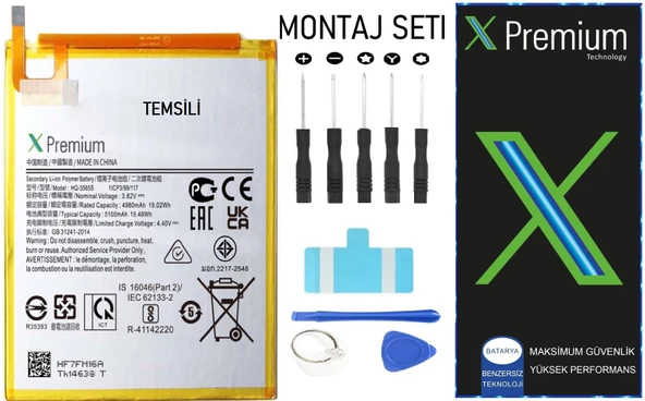 ​​​Xpremium Samsung Galaxy Tab A 10.1 SM-T510 Batarya Pil Süper Yüksek Kalite - 1