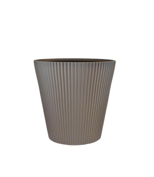 Omnipazar SO-LNS3 Dekoratif Luna Saksı 29 lt Mocha 3 Adet - Resim 4