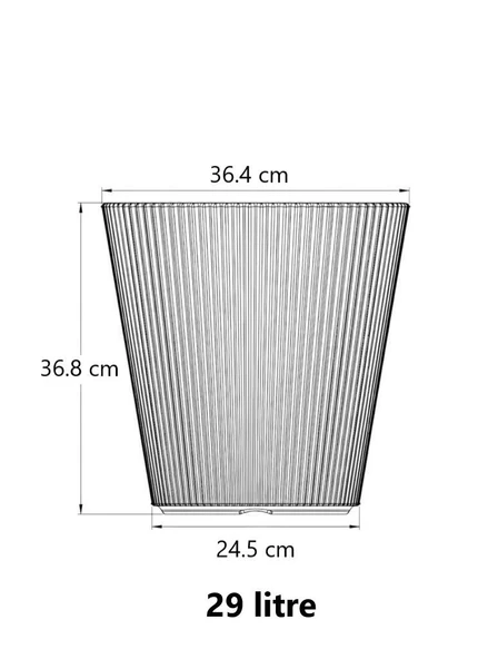 Omnipazar SO-LNS3 Dekoratif Luna Saksı 29 lt Mocha 3 Adet - Resim 3