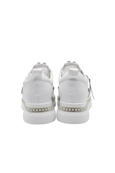 GUJA 25Y423-4 GİZLİ DOLGU TAŞ SARGILI KADIN SNEAKER AYAKKABI - Resim 7