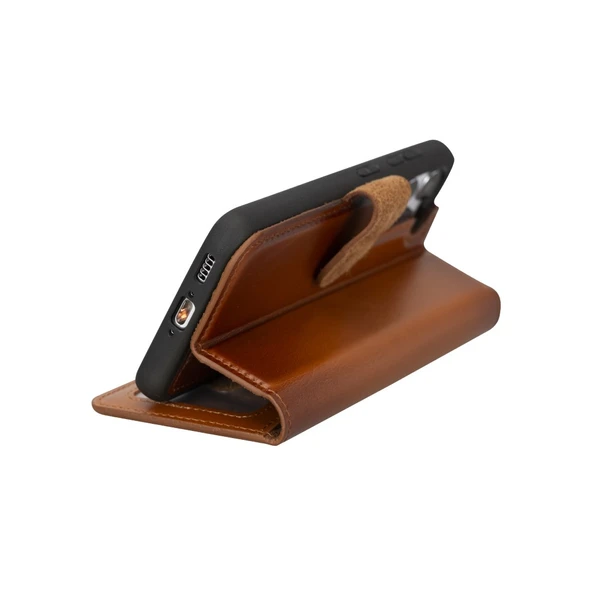 Samsung Galaxy S23 Uyumlu Deri Cüzdanlı Kılıf RST2EF Taba - Resim 2