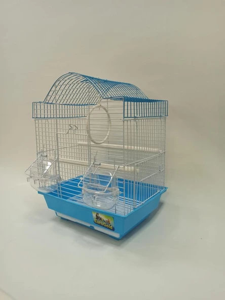 Eurogold 1103A Kuş Kafesi 30x23x39 cm Mavi Kanarya Muhabbet Kuşu için - 2