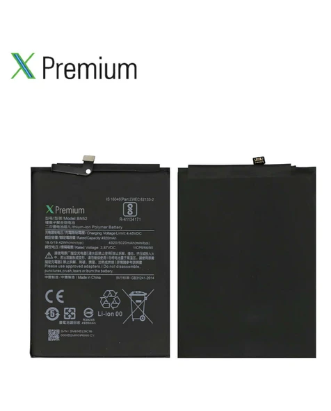 Xiaomi Redmi Note 9 Pro BN52 Batarya Pil Süper Yüksek Kalite 5020 mAh Xpremium - 4