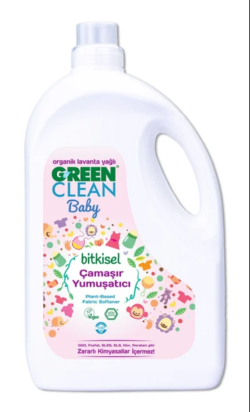 Green Clean Baby Bitkisel Çamaşır Yumuşatıcı 2750ml - Resim 3