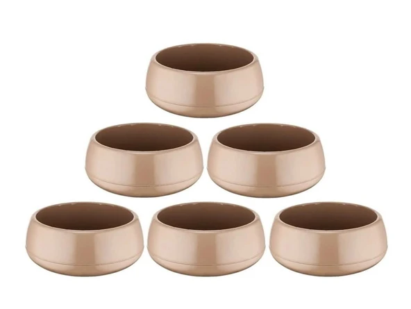 Omnipazar SO-EAS3 Elvan Arajman Sukulent Kaktüs Saksı 4.8 lt Mocha 6 Adet