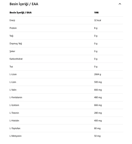 Massquick EAA Esansiyel Amino Asit 300 gr - Resim 2