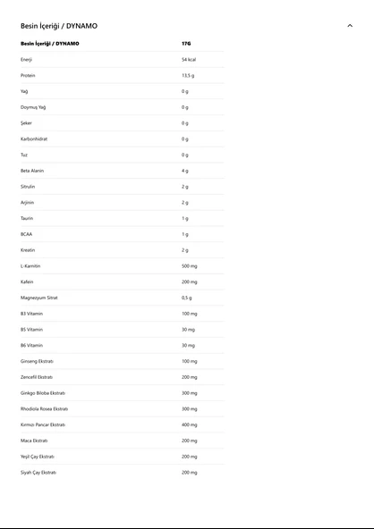 MassQuick Dynamo Pre Workout 510 gr - Resim 2