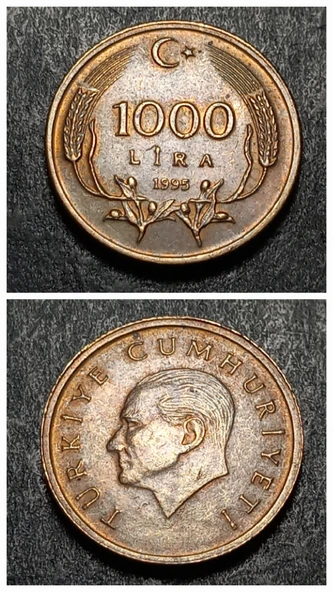 Escoines 3996368a90dbe3a9f6 1995 1000lira ççt+ para ürün görseli 1