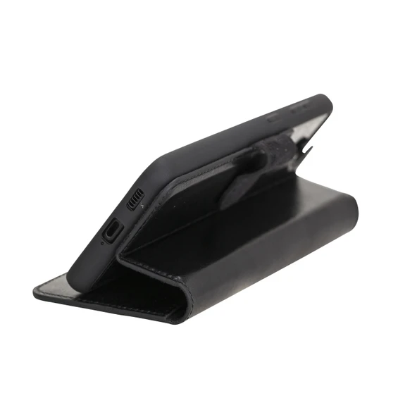 Samsung Galaxy S21 Plus Uyumlu Deri Cüzdanlı Kılıf RST1 Siyah - 3