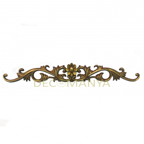 Decomanya Saray Tavan Kahve Eskitme Motif Papatya Taç 10*65 cm