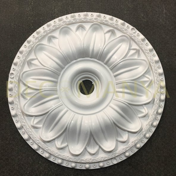 Decomanya 40*40 cm Boyanabilir Oval Avize Göbeği