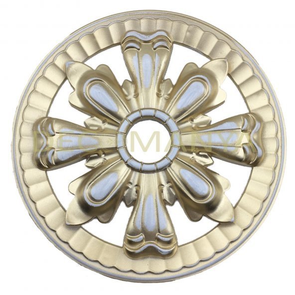 Decomanya Saray Tavan Bronz Oval Motif 25*25 cm