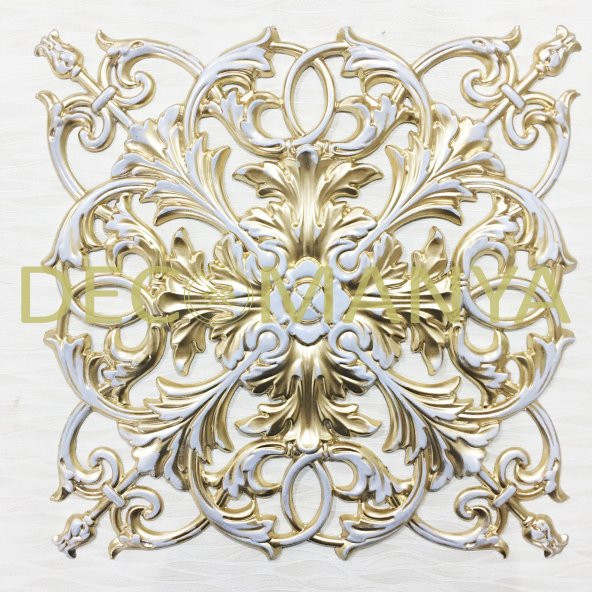 Decomanya İşlemeli Bronz Dekoratif Motif 40 cm