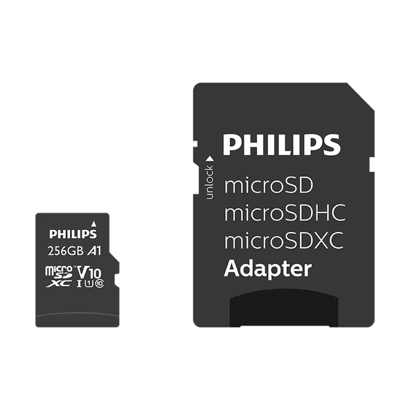 PHILIPS 256GB MICRO SDXC 80 MB/S C10 FM25MP45B/00 - 1