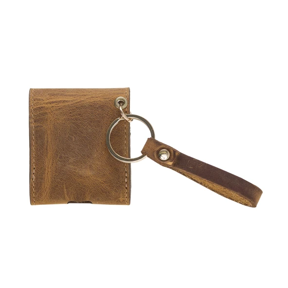 Apple AirPods 2.nesil Uyumlu Deri Kılıf Mai Snap G19 Taba - 3