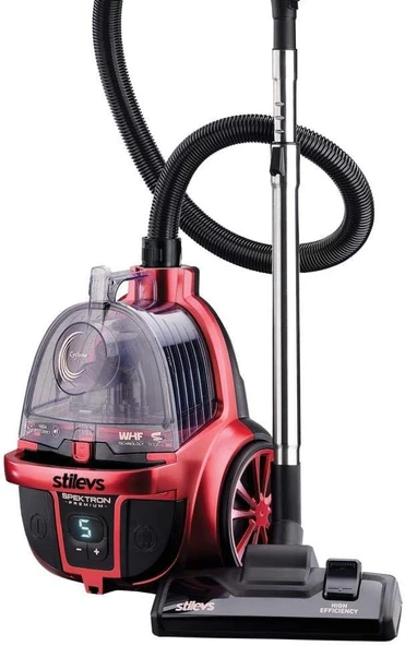 Stilevs SPEKTRON Premium Toz Torbasız Elektrikli Süpürge - Vişne ürün görseli