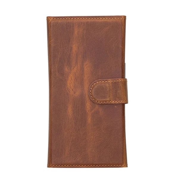 Apple iPhone 13 Pro Uyumlu Deri Cüzdanlı Kılıf Santa G19 Taba - Resim 3