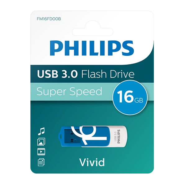PHILIPS 16GB USB 3.0 100/150MB/S FM16FD00B/00 - 1