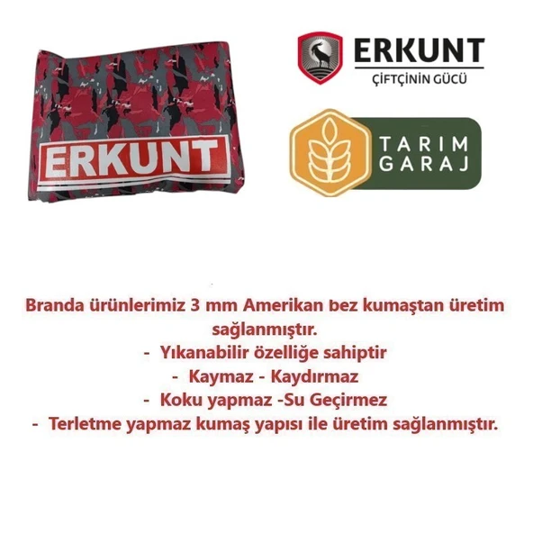 Erkunt 58-80.3 Bahçe Serisi Traktör Branda ve Koltuk Kılıfı 2020 Sonrası-Üst Fileli - 5