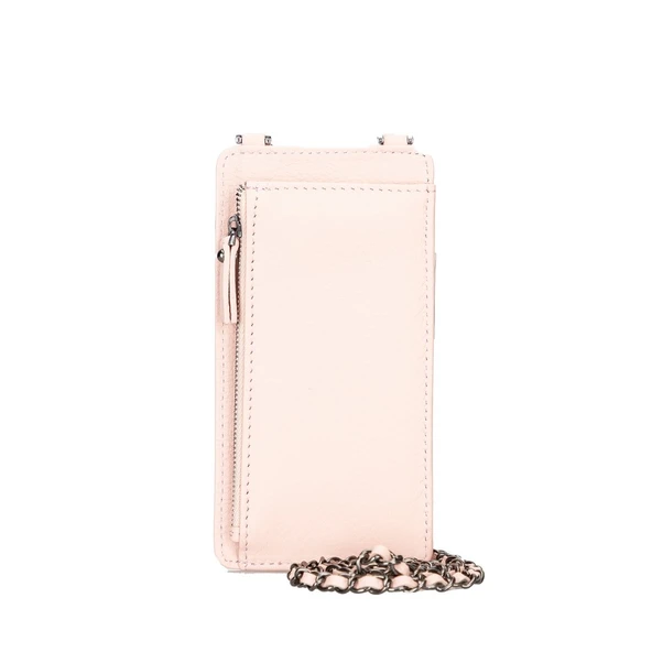 Avjin 6.9 inch Uyumlu Deri Kılıf Cüzdan Askılı ERC5 Pembe - Resim 5