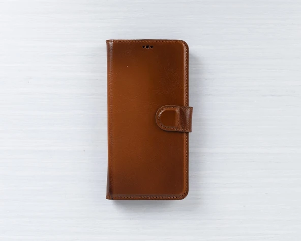 Samsung Galaxy S21 FE Uyumlu Deri Cüzdanlı Kılıf RST2EF Taba - Resim 5