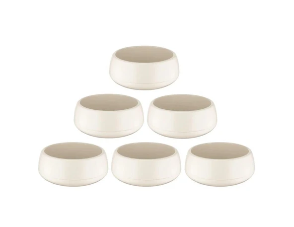 Omnipazar SO-EAS1 Elvan Arajman Sukulent Kaktüs Saksı 0.86 lt Kirli Beyaz 6 Adet ürün görseli