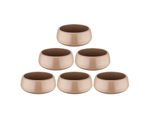 Omnipazar SO-EAS1 Elvan Arajman Sukulent Kaktüs Saksı 0.86 lt Mocha 6 Adet ürün görseli