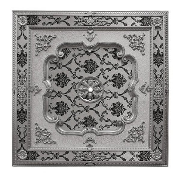 Decomanya Gümüş Kare Saray Tavan Göbeği 150*150 cm