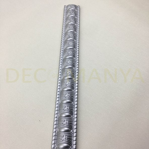 Decomanya Saray Tavan Çıta Gümüş 4 cm