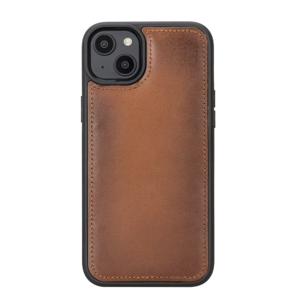 Apple iPhone 14 Plus Uyumlu Deri Cüzdanlı Kılıf MWWN RST2EF Taba - Resim 2