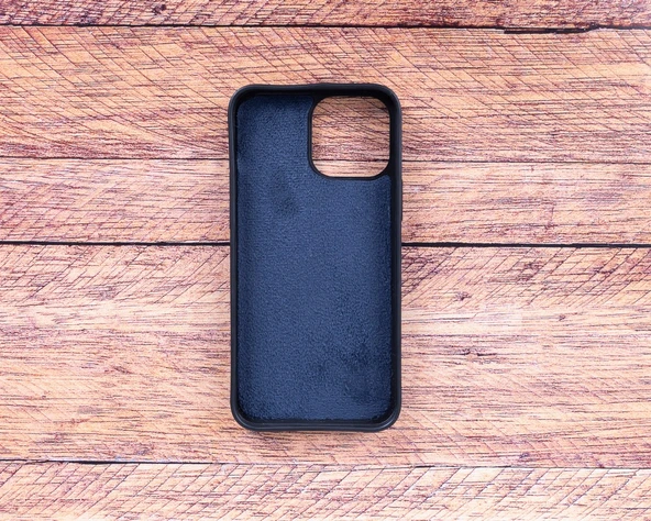 Apple iPhone 13 Pro Uyumlu Deri Cüzdanlı Kılıf Lacivert - Resim 5