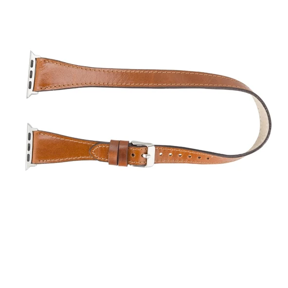 Apple Watch Uyumlu Deri Kordon 42-44-45mm Slim DT QUA - 3