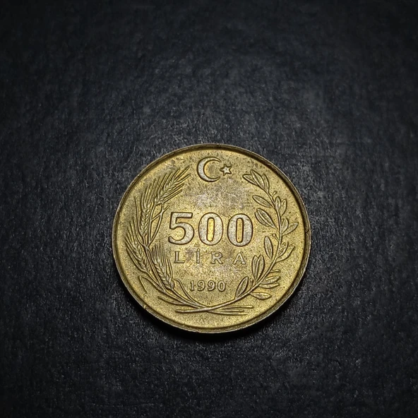 Escoines 3996368ab8da6dd295 1990 500lira çt para - Resim 4