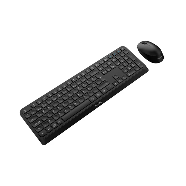 Philips SPT6407 Bluetooth Kablosuz Türkçe Q Klavye Mouse Seti Siyah - Resim 2