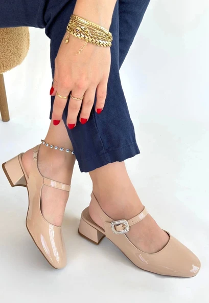 Gowe Nude Rugan Topuklu Ayakkabı ürün görseli