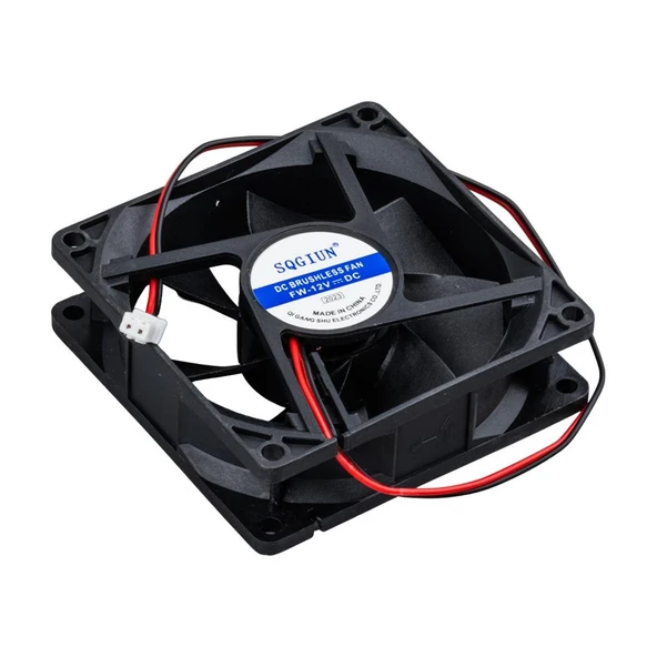 Powermaster PM-23508 Fırçasız DC Fan 80X80x25mm 12 Volt 2 Pin - 3