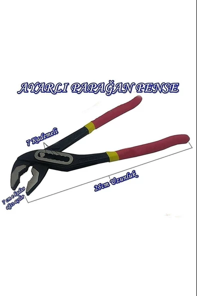 Ingiliz Anahtarı Papağan Pense Musluk Boru Anahtarı Fort Pense - 2