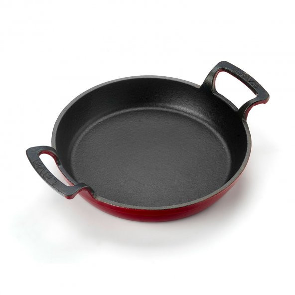 Lava Yuvarlak Kulplu Emaye Kaplama Döküm Tava - 16 Cm - 2