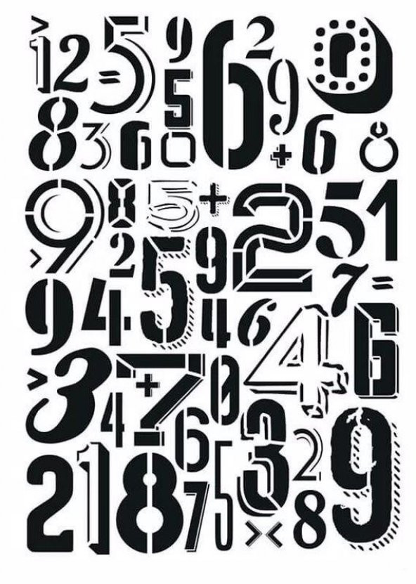 MIX MEDİA STENCIL MA SERİSİ MA93 21X29 ürün görseli