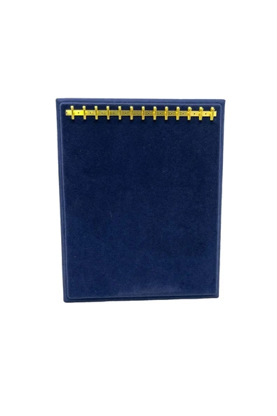 Süet Kumaş Lacivert Renk 20/16 Cm Ayaklı Kanca Bileklik Sergileme Standı - Resim 2