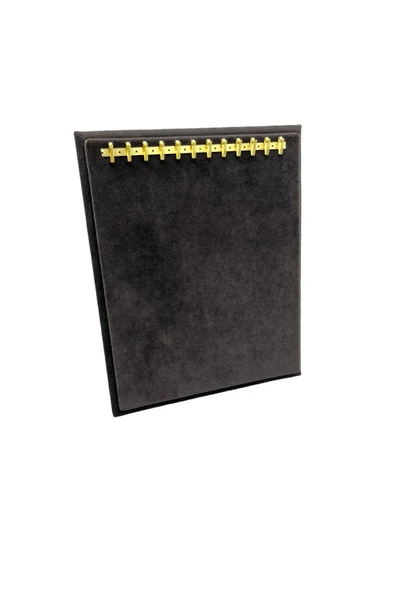 Süet Kumaş Füme Renk 20/16 Cm Ayaklı Kanca Bileklik Sergileme Standı - Resim 4