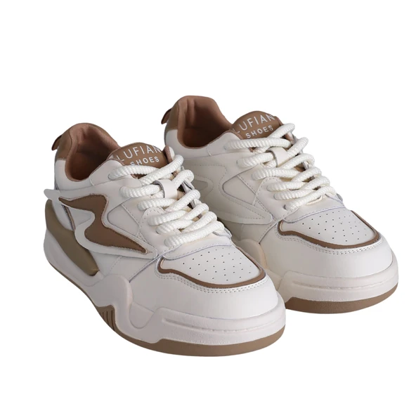 Lufian Maya Bej Kadın Sneaker - Resim 2